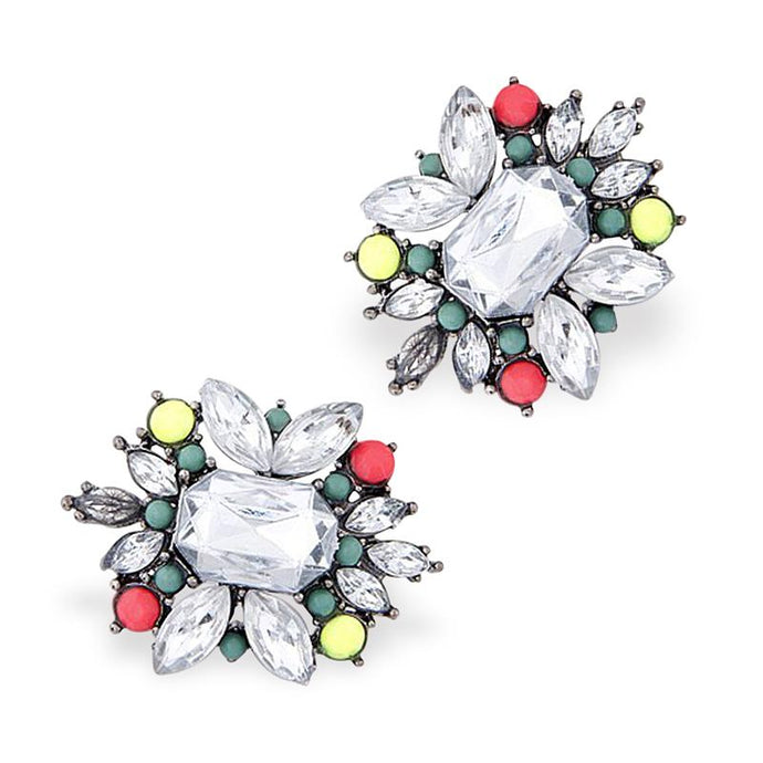 BELA Earrings by MAYA - Green & Red