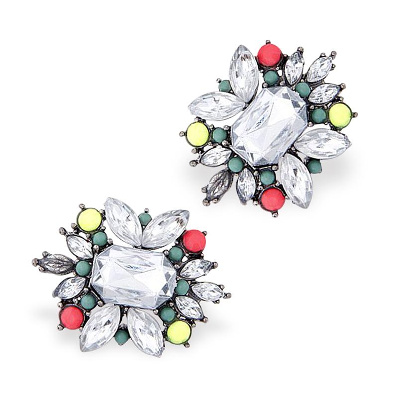 BELA Earrings by MAYA - Green & Red