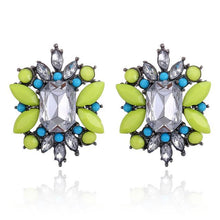 Load image into Gallery viewer, BELA Earrings by MAYA - Yellow &amp; Blue