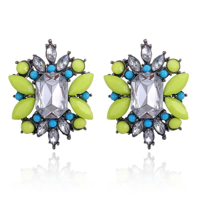 BELA Earrings by MAYA - Yellow & Blue