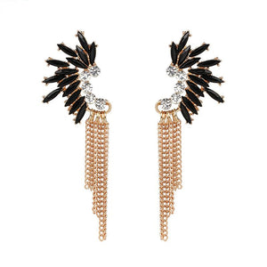 CHER Earrings by MAYA - Black