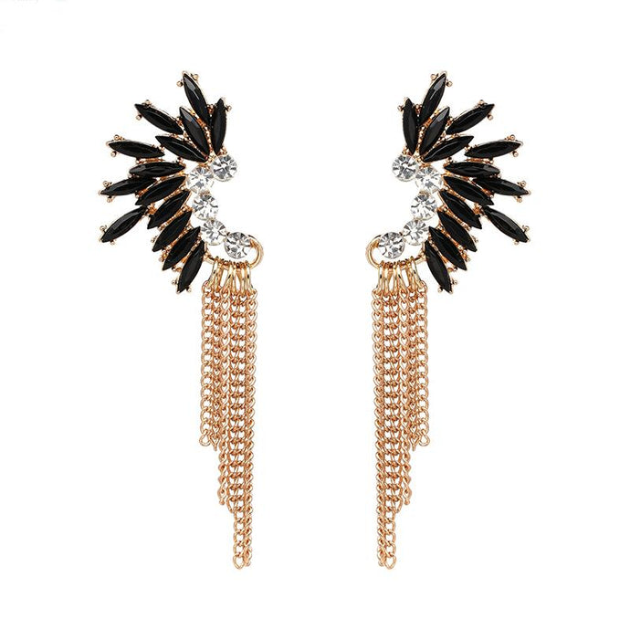 CHER Earrings by MAYA - Black