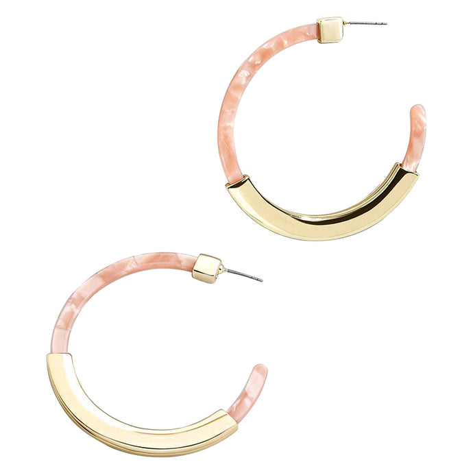 JUPITOR Earrings by MAYA - Peach & Gold