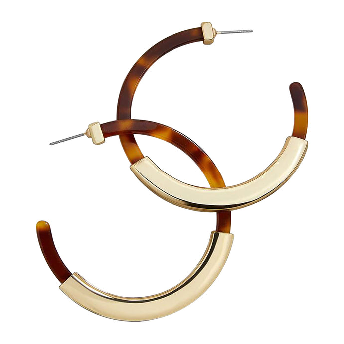 JUPITOR Earrings by MAYA - Tortoise & Gold