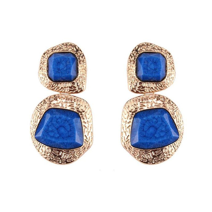 Queenz Earrings by MAYA - Blue