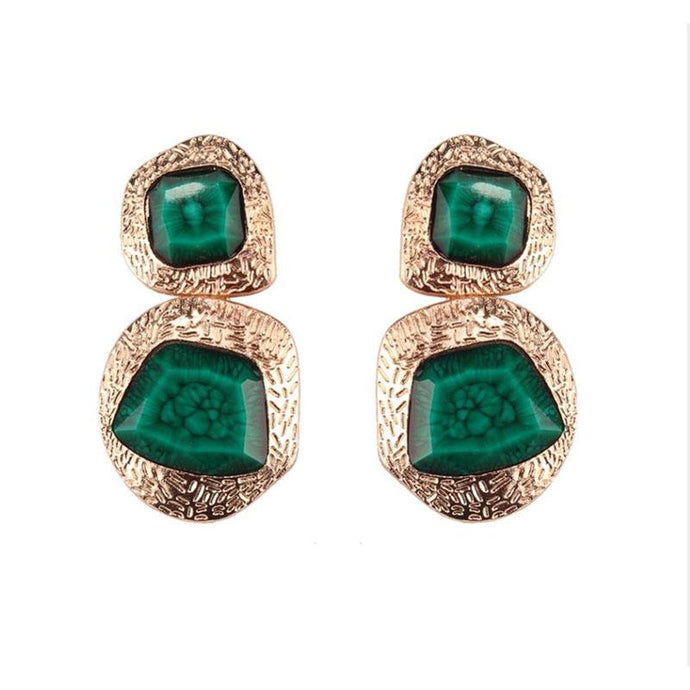 Queenz Earrings by MAYA - Green