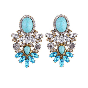 SAMAR Earrings by MAYA - Aqua