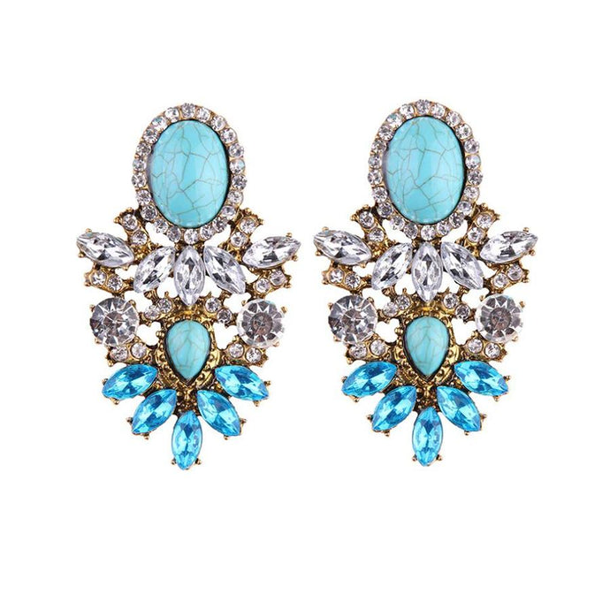 SAMAR Earrings by MAYA - Aqua