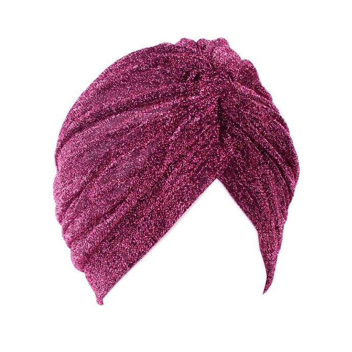 Turban Metallic Bright Pink