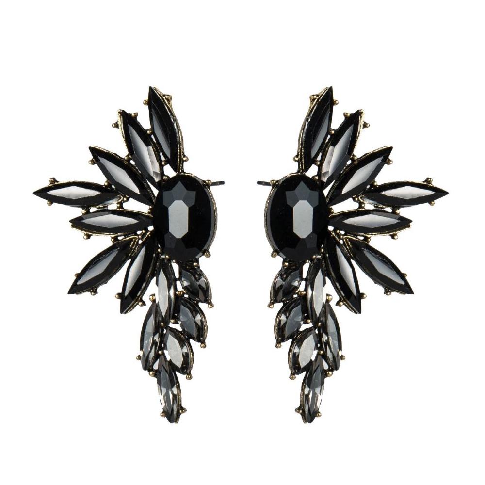 WILLIAN Earrings by MAYA - Black