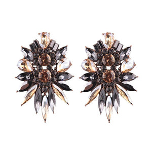 ZIKAN Earrings by MAYA - Brown/Grey