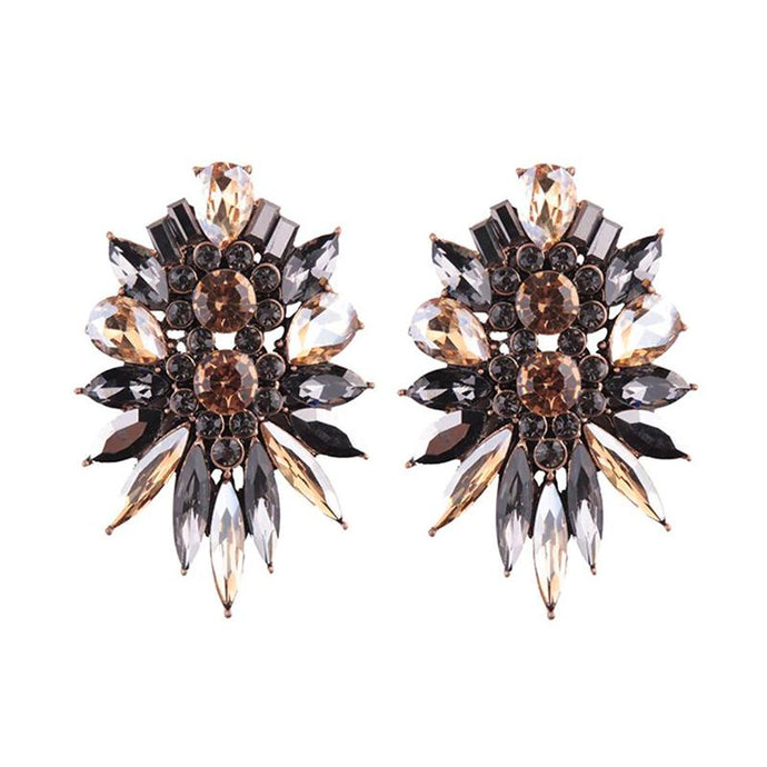 ZIKAN Earrings by MAYA - Brown/Grey