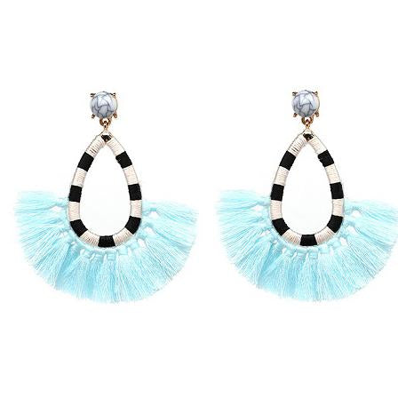 ZOE Earrings by MAYA - Aqua